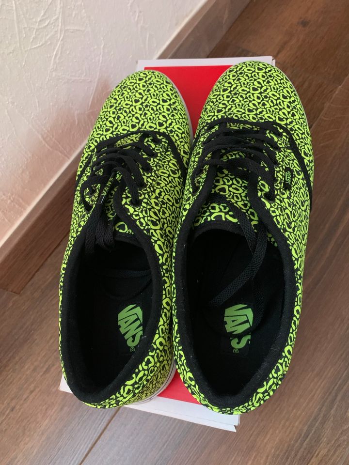 Sneaker Vans Atwood Low Damen  Cheetah neon yellow black Größe 40 in Homburg