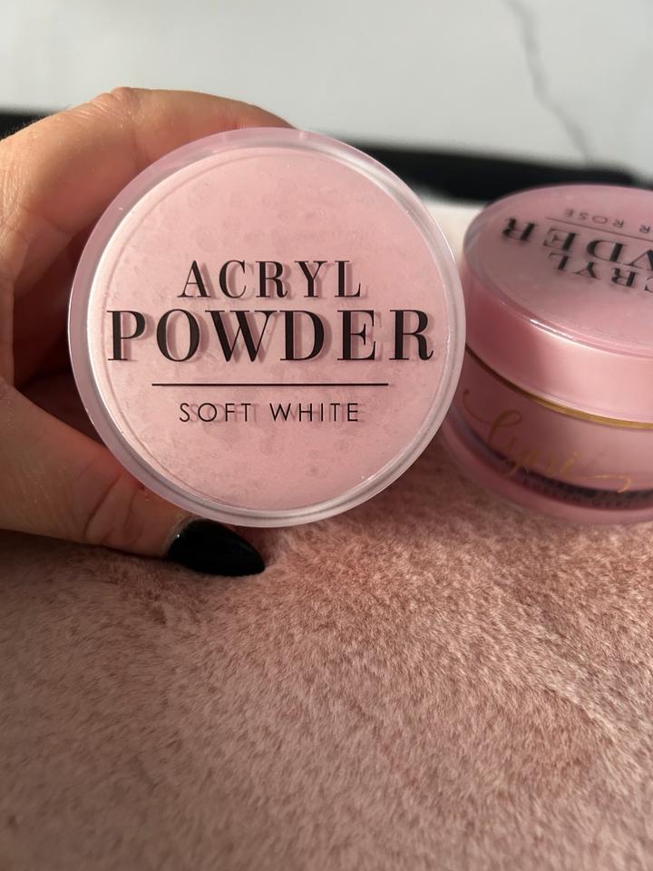 Lyni Acryl Powder soft white und Cover Rose je 35g in Borken