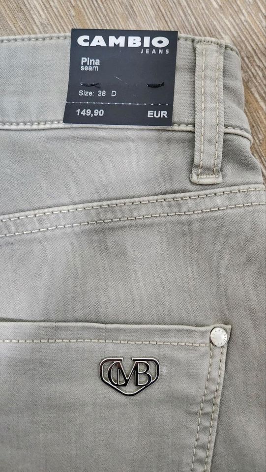 CAMBIO Damen Jeans Gr. 38 Khaki Neu mit Etikett UVP 149€ in Berlin