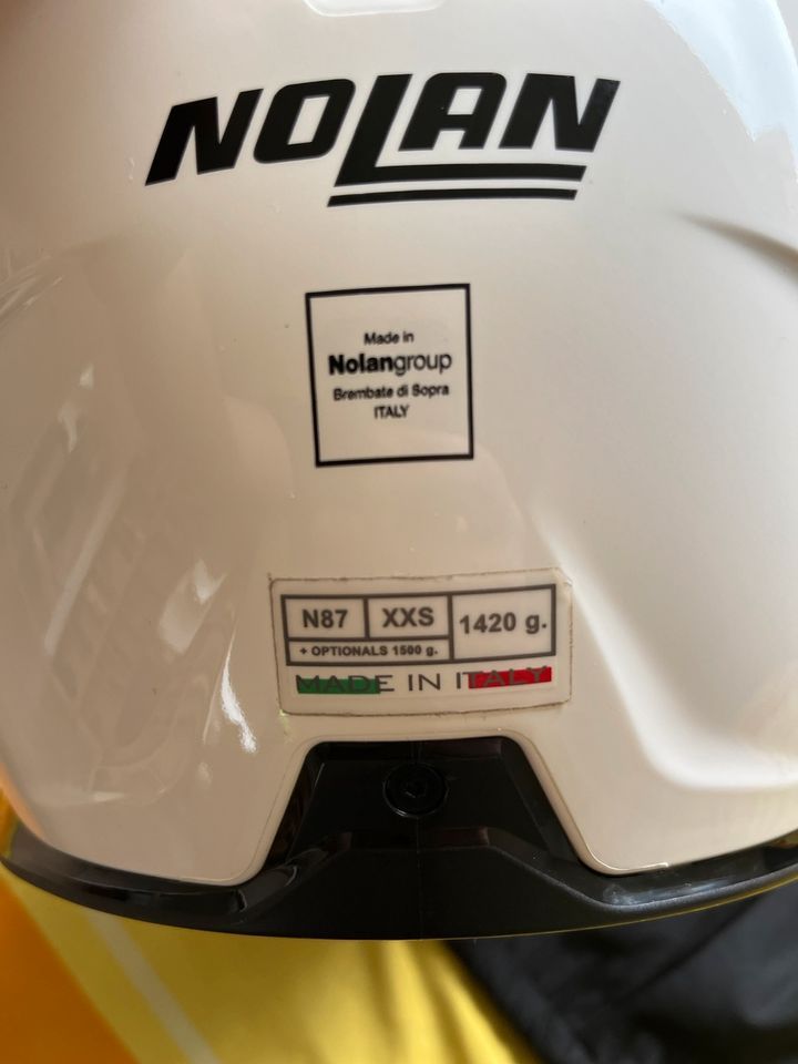 Motorrad Helm N87 Nolan XXS in Ilmtal-Weinstraße