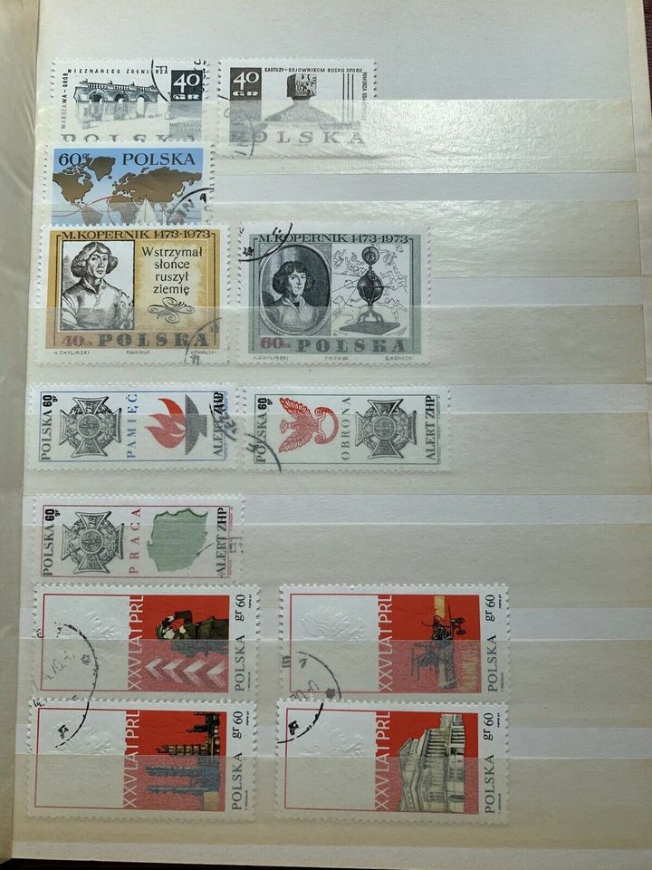 Briefmarken Polska und Helvetia in Bruchköbel