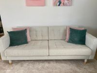 IKEA 3er-Sofa, beige/Holz Hamburg - Wandsbek Vorschau