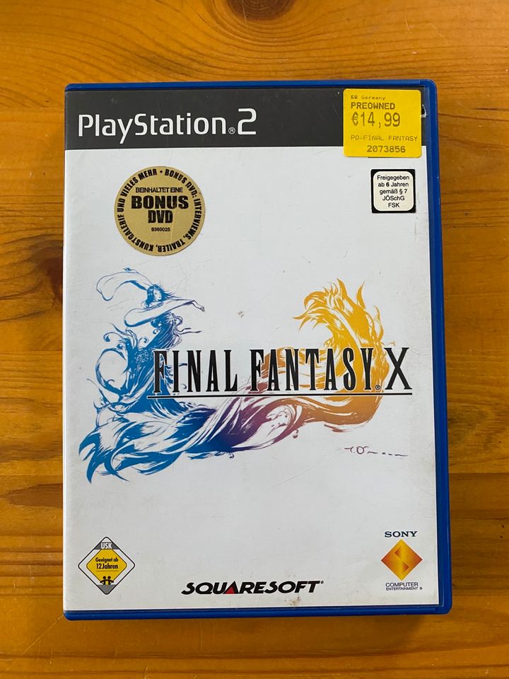 PS2 - Final Fantasy X inkl. Bonus DVD, Square, 2001 in Bochum