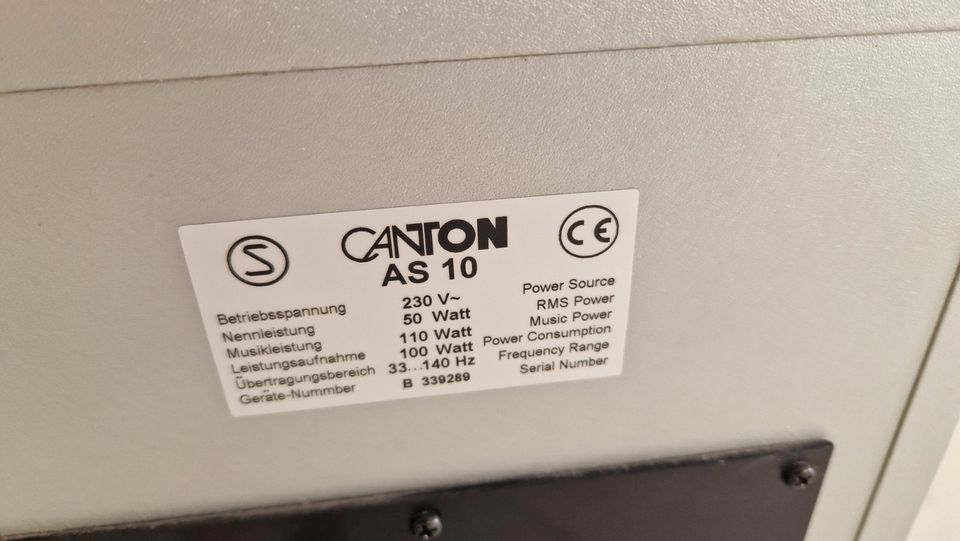 Canton Subwoofer AS  MX 10 110 Watt boxen 8 Stück in Neuss