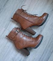 NEU ❤️ ANNA FIELD STIEFELETTEN 40 Braun Damen Schuhe High Heels Thüringen - Erfurt Vorschau