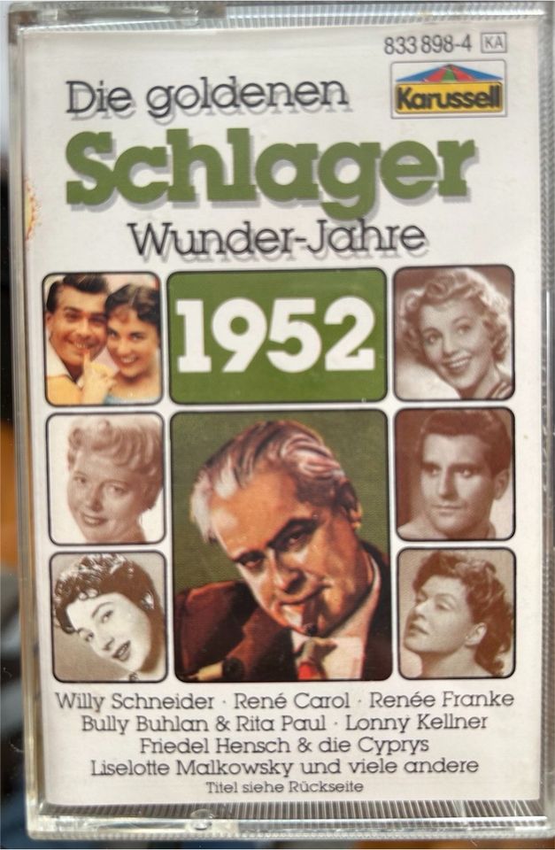 Musikkassette 1952 Schlager Wunderjahre Vintage in Holzgerlingen