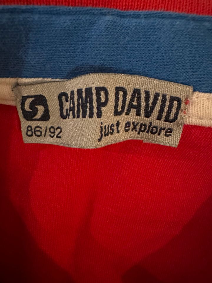 Gr 86 92 Camp David Polo Shirt rot neuwertig in Berlin