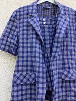 Kostüm Hosenanzug Kurze Hose Jacke blau kariert Esprit Shirt wie Bayern - Röthenbach Vorschau