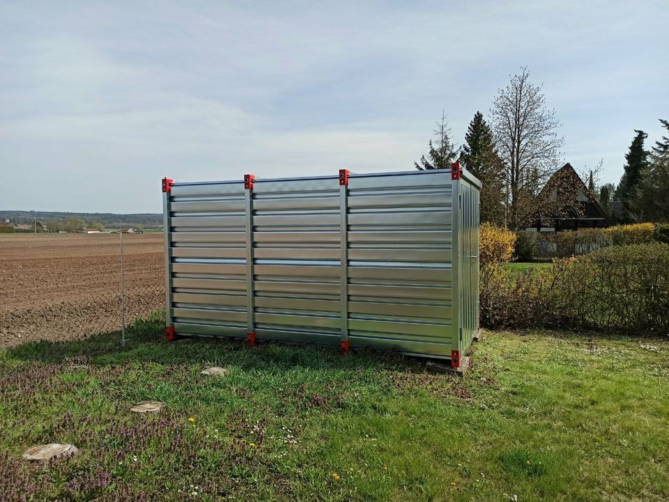 4m Schnellbaucontainer Lager- /Materialcontainer Gartenhaus in Bad Königshofen