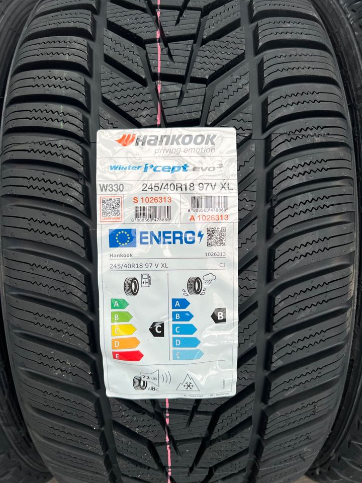 Winterreifen Neu 245 40 R18 97V Hankook W330 Evo 3 Montage 80€ in Haiger