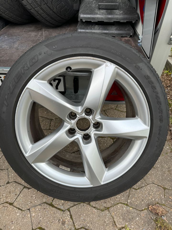 4x komplett Räder Audi SR Alu 255 45R19 104Y Pirelli PZERO, in Oberasbach