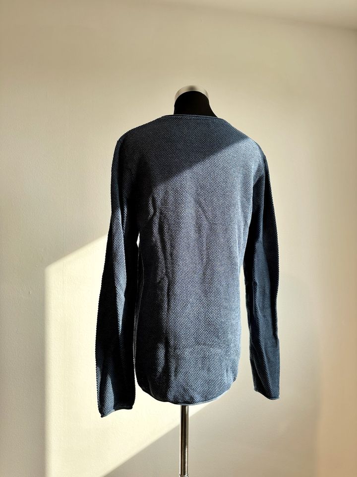 Selected Homme Pullover leicht Übergang Gr. M Stahlblau Blau in Berlin