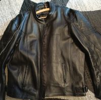 Lederjacke im Biker-Rockerstil, schwarz, gebraucht, Gr. 52 Herzogtum Lauenburg - Mölln Vorschau