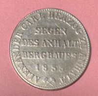 Anhalt Bernburg 1 Taler 1855  Ausbeutetaler Silber Sachsen-Anhalt - Bernburg (Saale) Vorschau