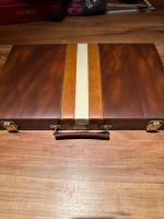 Backgammon Koffer 38 x 24 cm braun Frankfurt am Main - Sachsenhausen Vorschau