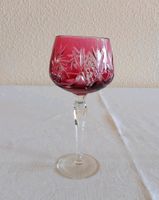 Kristall Weinglas rot, roter Überfang,  Geschirr Brandenburg - Cottbus Vorschau