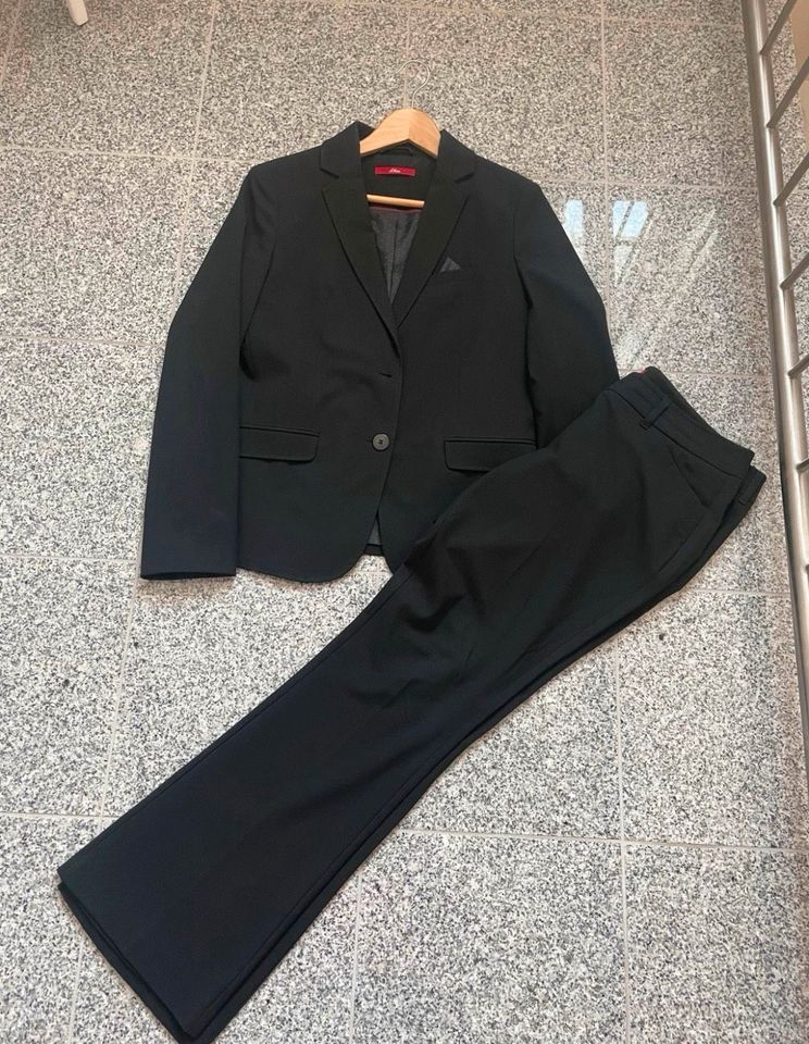 S. Oliver Hosenanzug Blazer Hose schwarz Gr. 40 TOP in Olfen