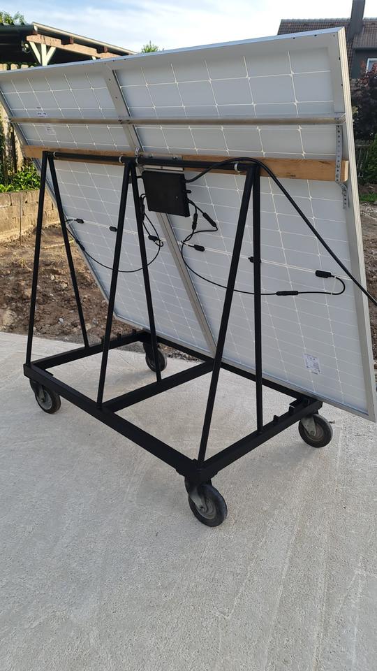 Solargestell aus Metall für 2 Module fahrbar gebraucht in Dietersheim
