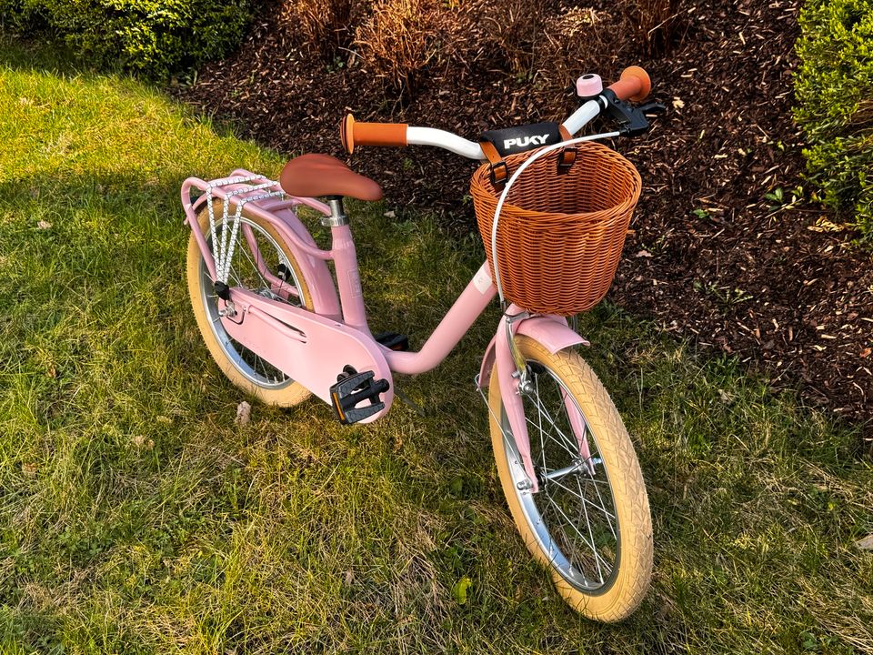 Mädchen Fahrrad Puky Steel Classic Fahrrad 18 Zoll rosa in Mayen