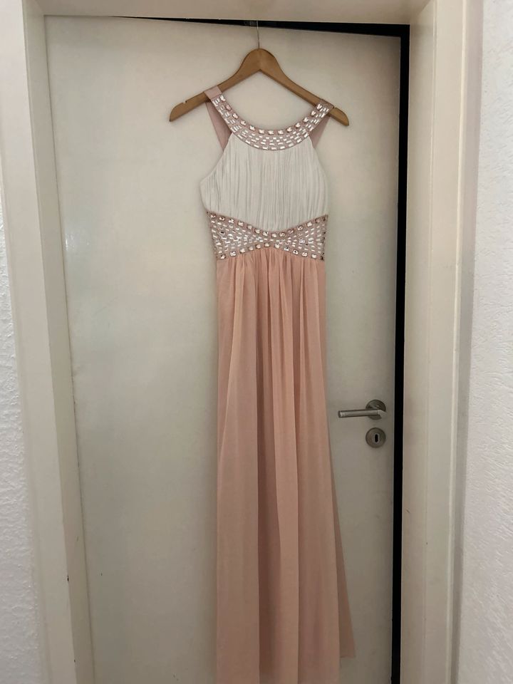 Schönes Pink weißes Abendkleid in Mönchengladbach