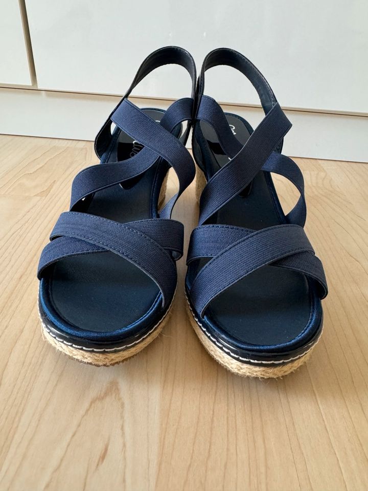 *NEUWERTIG* Ella Cruz, Wedges in Blau, Größe 39 in Pocking