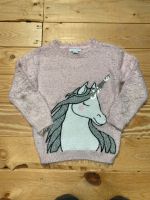 Flauschiger kuscheliger warmer Pullover rosa mit Einhorn Gr. 122 Niedersachsen - Wittmund Vorschau