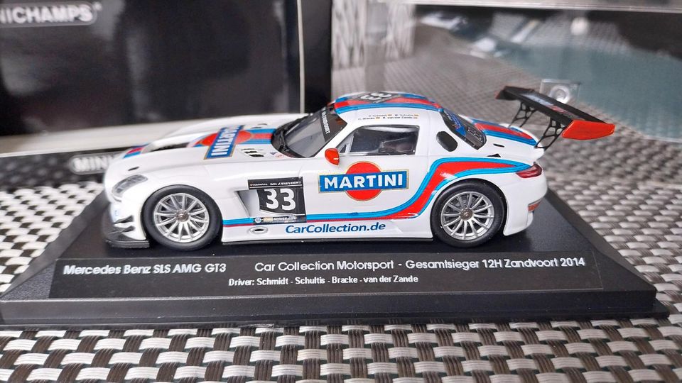 Martini Mercedes SLS AMG GT3 Car Collection Winner 12H 1:43 Umbau in Walluf