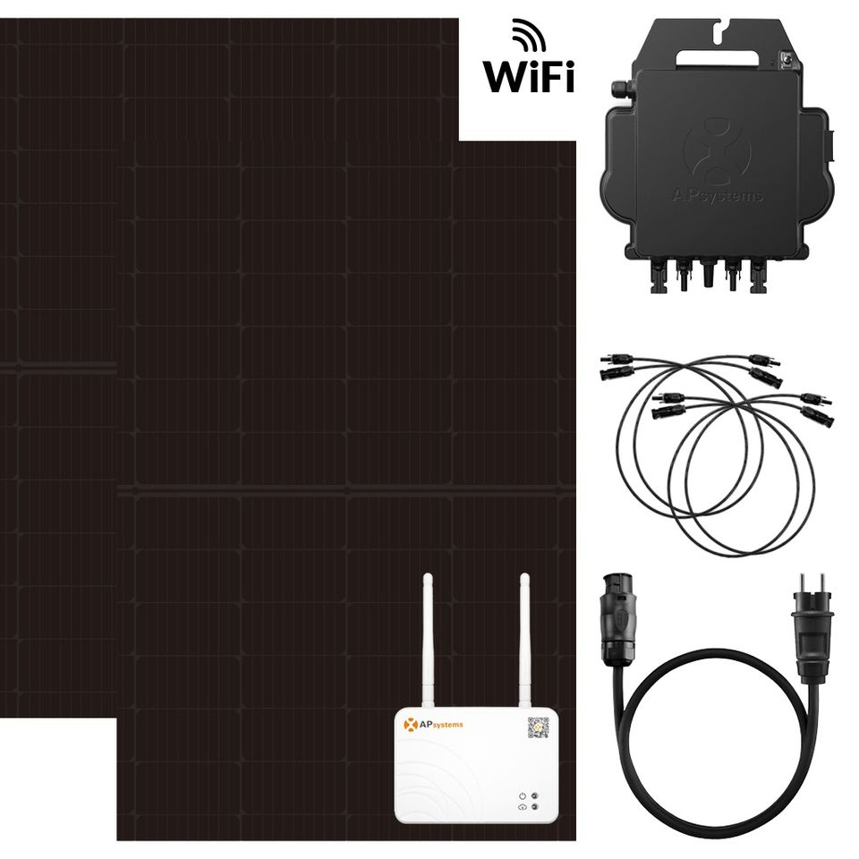 APsystems  820W / 600W WiFi DS3-S Balkonkraftwerk 4m in Pulsnitz