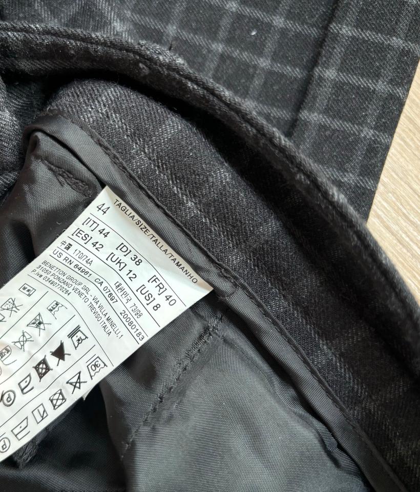 Stoffhose, Hose mit Bundfalte, dunkelgrau, Größe 38 in Herbrechtingen