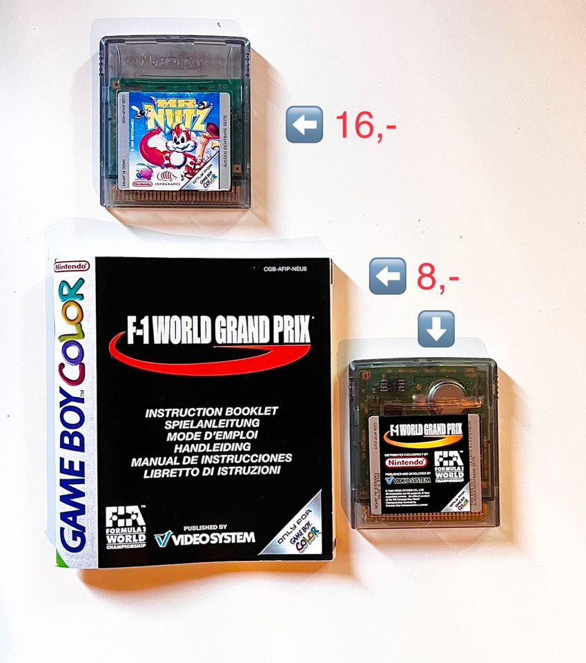 Selten Original Nintendo Game Boy Color Clear Transparent Gameboy in Essen-West