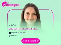 Mitarbeiterin oder Mitarbeiter (w/m/d) Bayern - Neu Ulm Vorschau