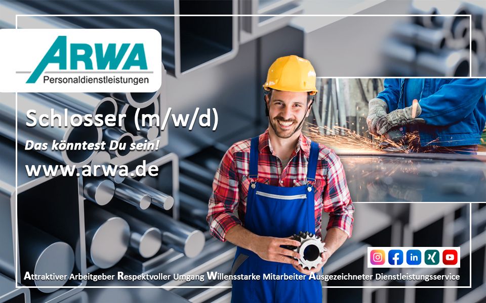 Schlosser m/w/d-ARWA Personaldienstleistung GmbH in Neubrandenburg
