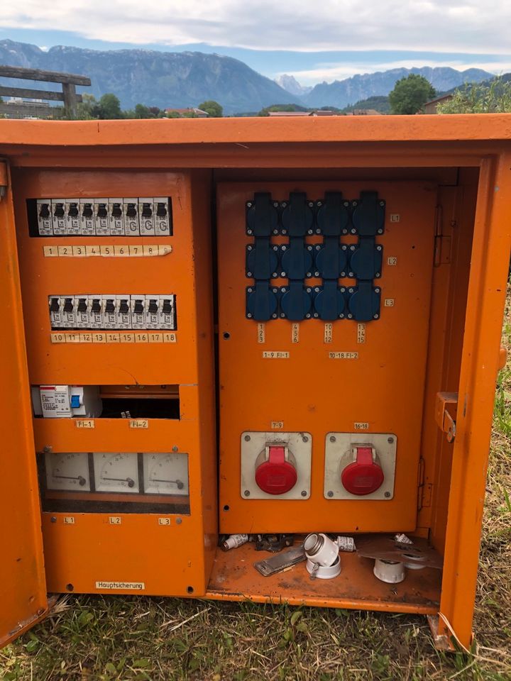 Baustellen Stromkasten in Ainring