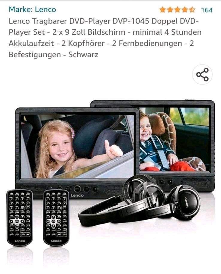 NP 250€: Lenco Tragbarer DVD-Player Auto Reise in Wathlingen