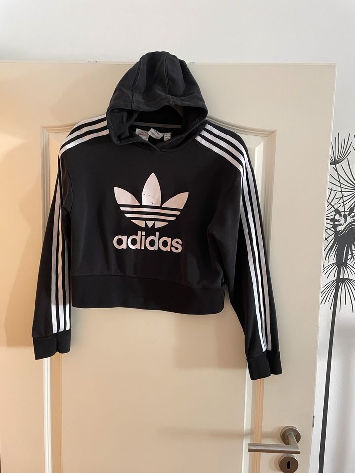 Adidas originals cropped Hoodie 158 / 12-13Y Sweatshirt in Sonneberg