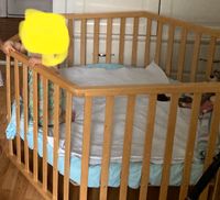 Baby Laufstall 6-eckig mit Schlaf- und Spielmatratze mit Bezug Berlin - Charlottenburg Vorschau