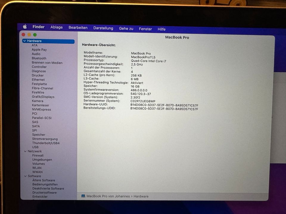 MacBook Pro 15,4 Zoll 2015 512 GB in Bad Krozingen