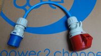 Adapterstecker 1x16A CE blau!!! auf Buchse 3x16A CE rot (go-e) Brandenburg - Am Mellensee Vorschau