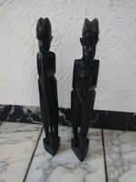 2 geschnitzte afrikanische Holzfiguren, Dekofiguren, schwarz Rheinland-Pfalz - Lambsheim Vorschau