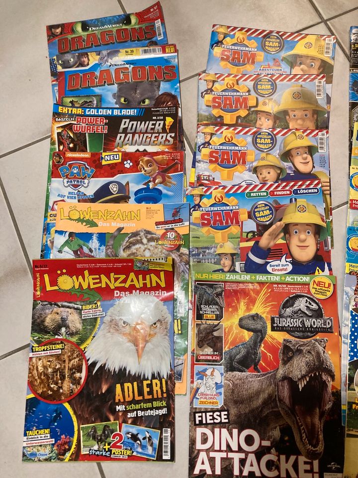 29 Kinder Hefte Sammlung, Lego, Cars, Dragons, Feuerwehrmann Sam in Lichtenau