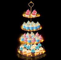 Verleih Etagere / Cupcake-Aufsteller mit LED Beleuchtung Niedersachsen - Salzgitter Vorschau