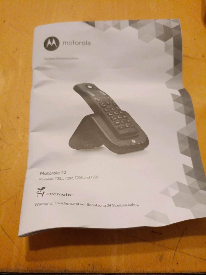 Motorola T 201 schnurloses Telefon violett mit OVP in Goch