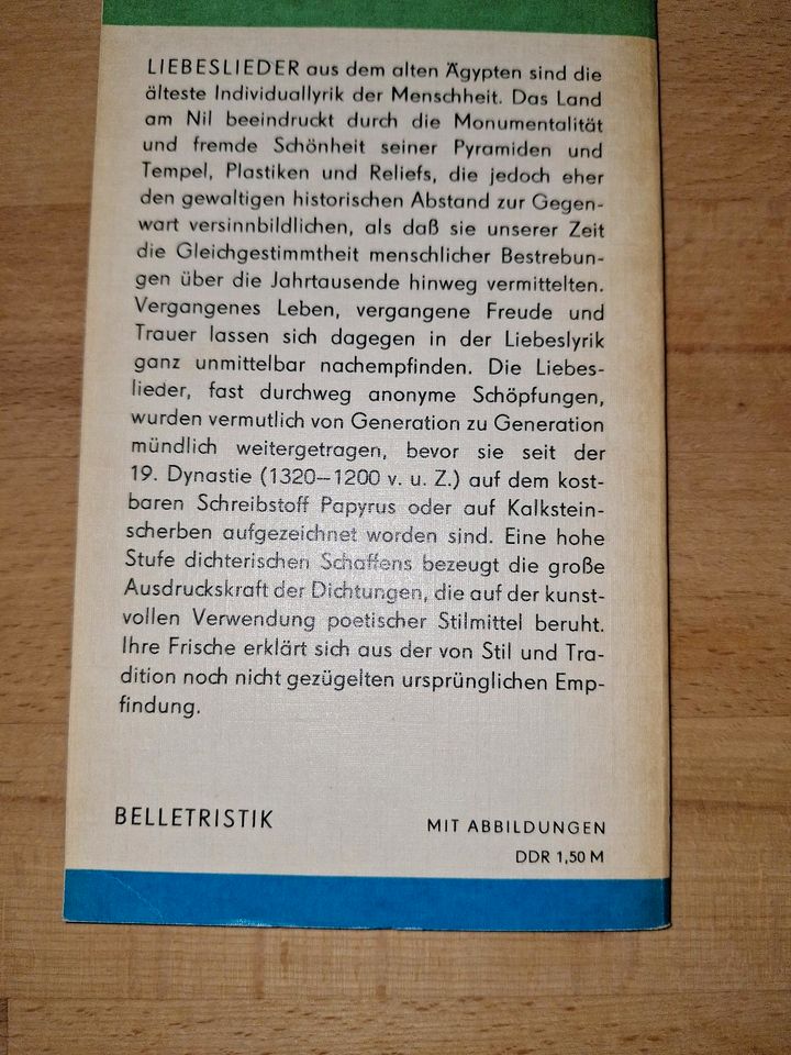 Liebe sagen, lyrik aus dem ägyptischen altertum in Hoyerswerda