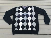 Herren Argyle Pullover Feinstrick vintage Schwarz Gr.S neuwertig Nordrhein-Westfalen - Sendenhorst Vorschau