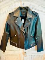 Maje Lederjacke dunkelblau Gr. 3 Düsseldorf - Gerresheim Vorschau