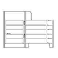 Panel Comfort Line mit Tor ausziehbar 3m-4m Pferdepanel Metallpan Nordrhein-Westfalen - Eschweiler Vorschau