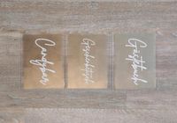 Acryl Schild Hochzeit Deko alt gold candybar A5 Set Dortmund - Benninghofen Vorschau