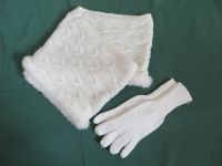 Winter-Strick-Set Schal+ Handschuhe weiß neu(wertig) Bayern - Bad Griesbach im Rottal Vorschau