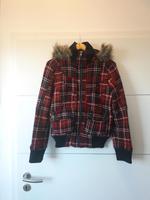 Winterjacke - Damen - Fishbone - M/38 - rot/blau/kariert Sachsen - Eibenstock Vorschau