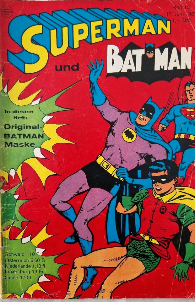 Superman und Batman Heft 12 vom  17. Juni 1967 in Ober-Ramstadt
